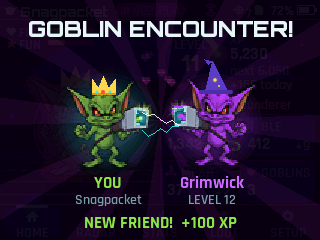 Goblin encounter: two goblins meet