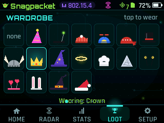 Wardrobe of 17 hats